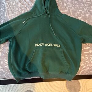 Green “words of affirmation” Dandy Worldwide Hoodie